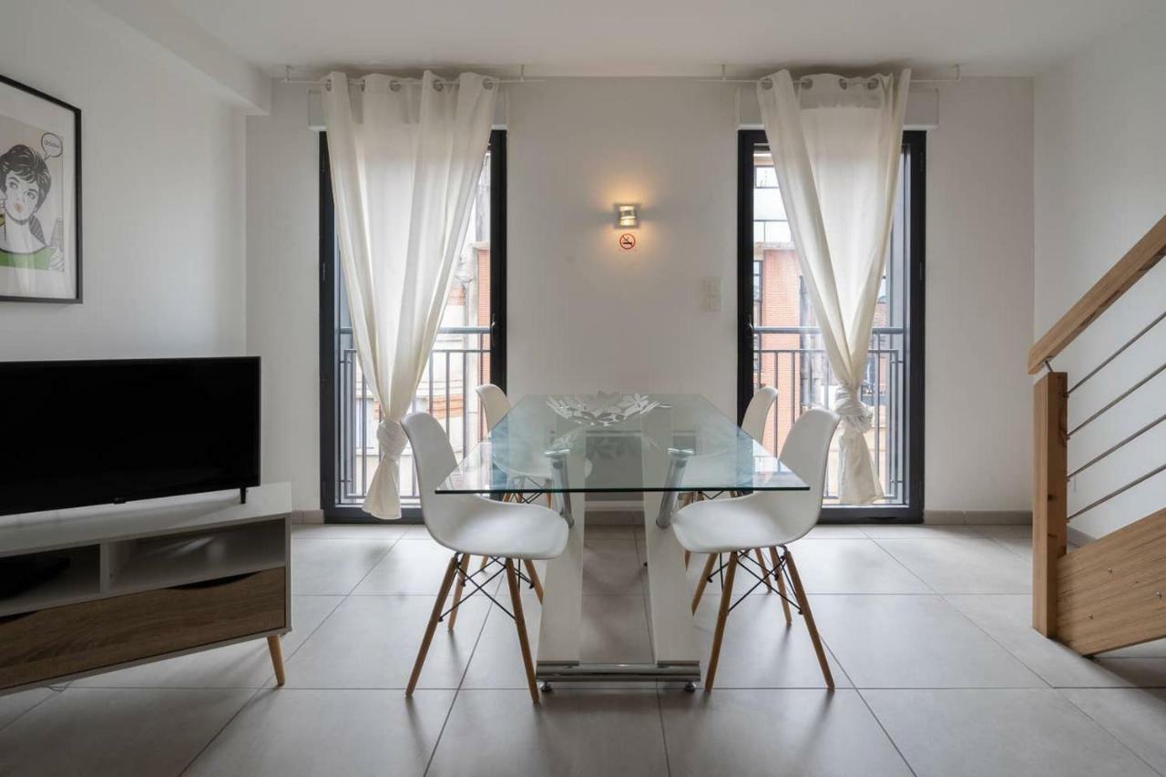 303 - Appartement Duplex Moderne - Jeanne D'Arc, Toulouse Luaran gambar
